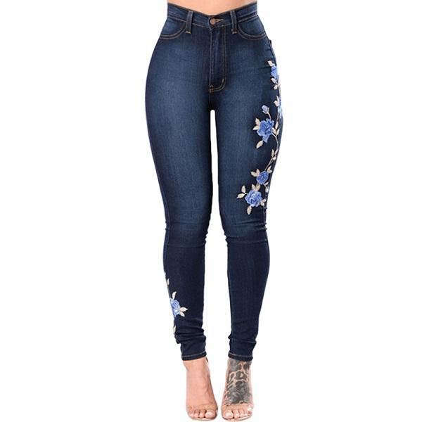 Women's Ripped Jeans – Denim Pants, Pencil Pants, Fashionable Denim