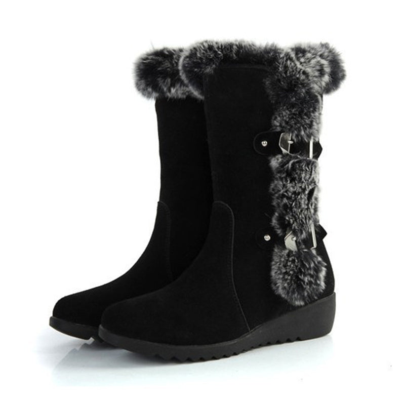 New Winter Casual Warm Fur Mid-Calf Boots